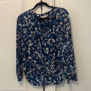 Floral Blue Women's Top